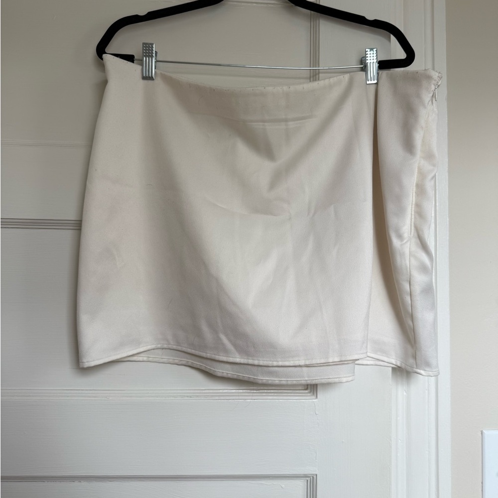 Cream Mini Skirt